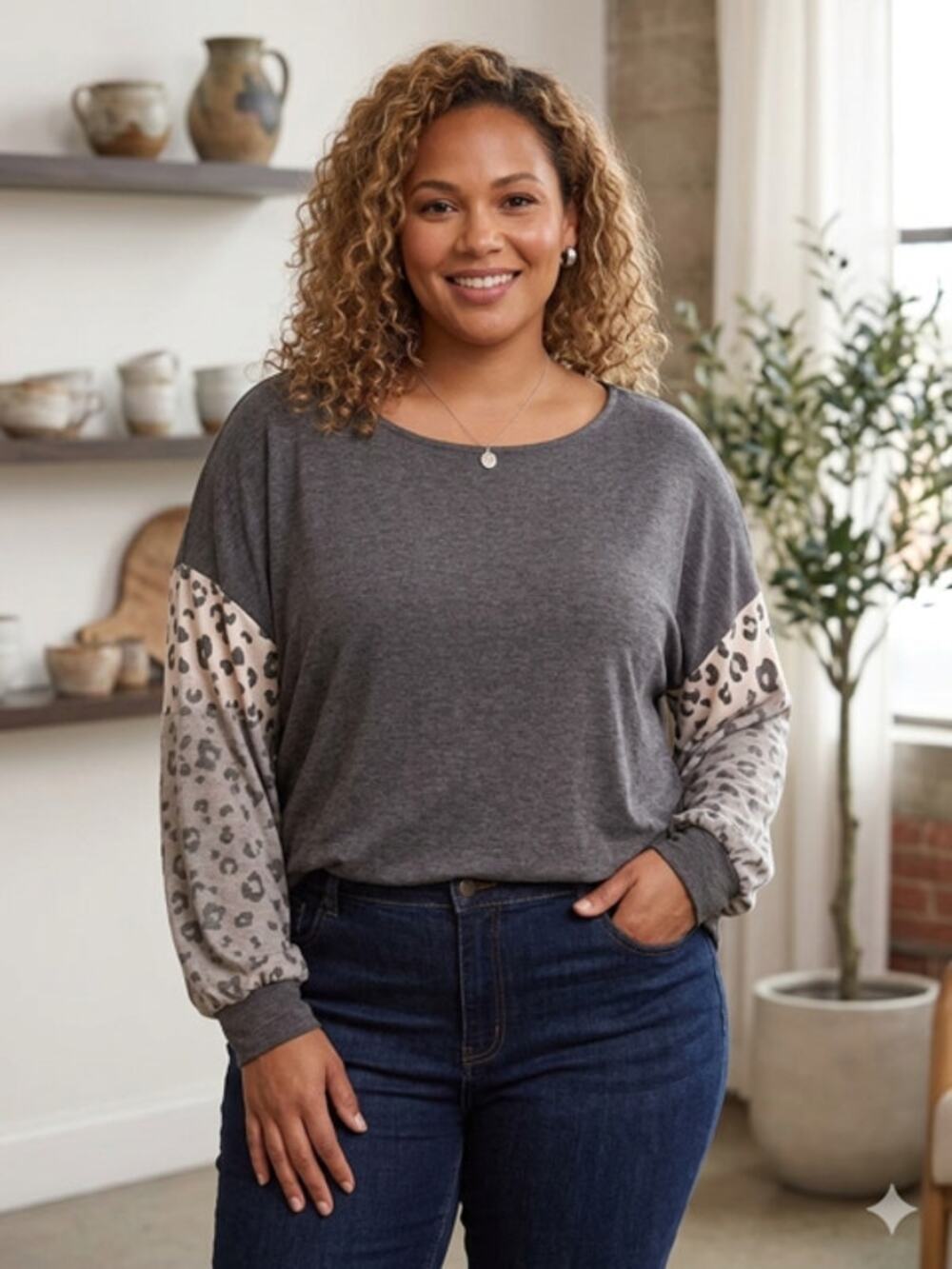 The "Wild Tide" Tunic Top - 3X